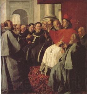 ZURBARAN  Francisco de St Bonaventure at the Council of Lyons (mk05) Spain oil painting art